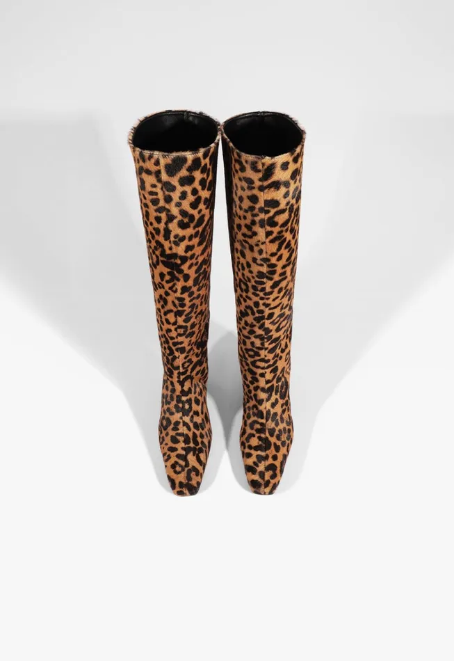 Dellia Up Boot Animal Print Women Schutz Shoes Boots