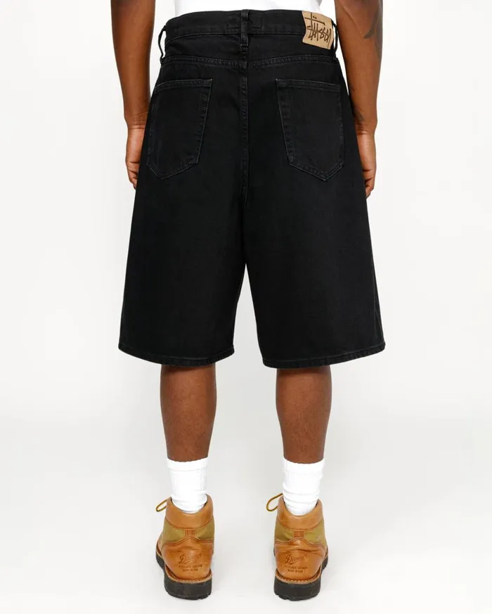 Denim MenWomen Stussy BIG OL039 SHORT DENIM Black Denim MenWomen Stussy BIG OL039 SHORT DENIM Black