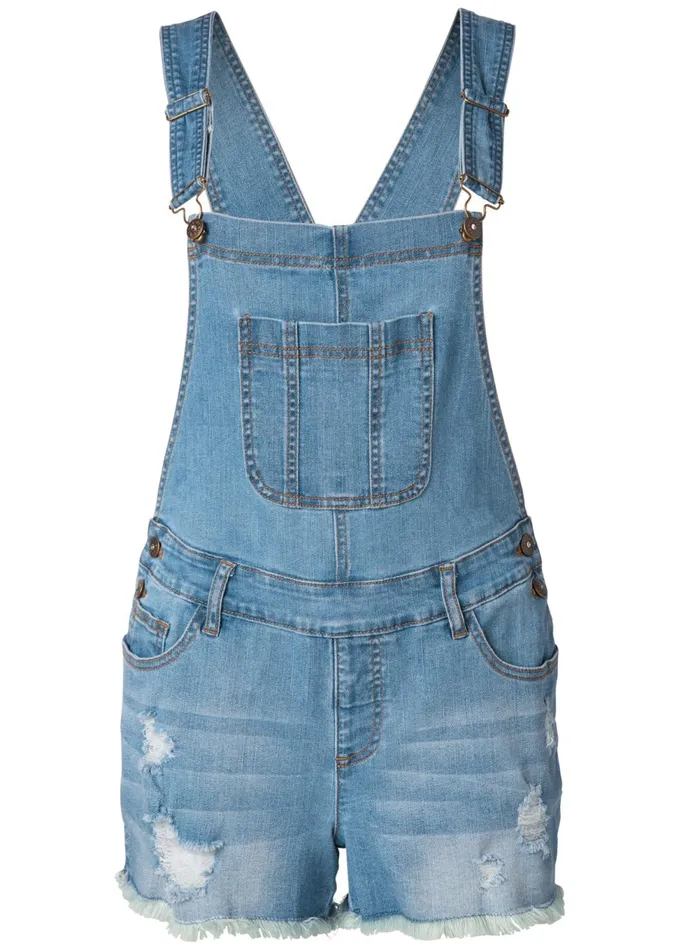 DENIM OVERALLS Light Wash Women VENUS Casual Jumpsuits and Rompers