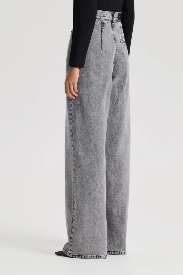 Denim Women Scanlan Theodore DENIM DRAPE LEG JEAN Charcoalg Denim Women Scanlan Theodore DENIM DRAPE LEG JEAN Charcoalg