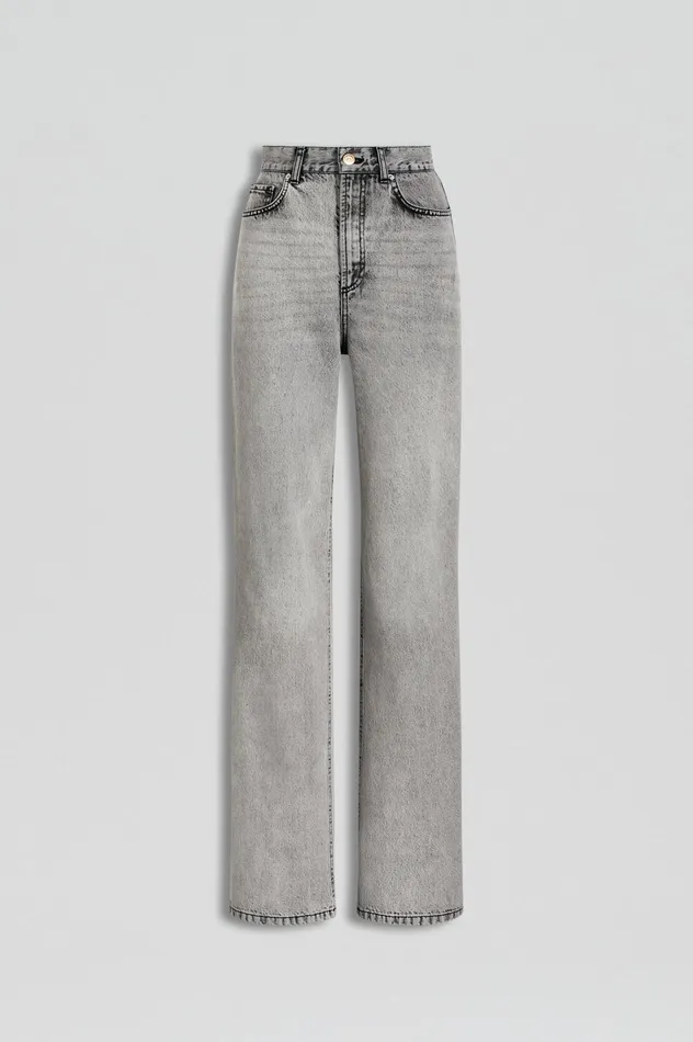 Denim Women Scanlan Theodore DENIM DRAPE LEG JEAN Charcoalg Denim Women Scanlan Theodore DENIM DRAPE LEG JEAN Charcoalg