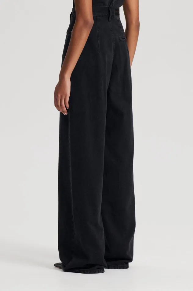 Denim Women Scanlan Theodore DENIM DRAPE LEG JEAN Washedblackg Denim Women Scanlan Theodore DENIM DRAPE LEG JEAN Washedblackg