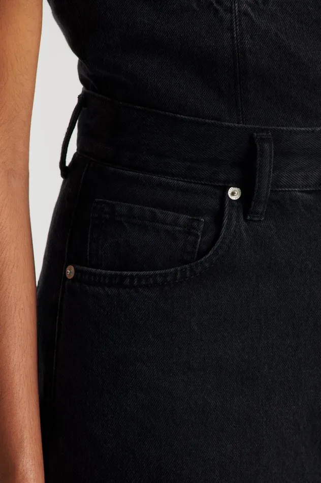Denim Women Scanlan Theodore DENIM DRAPE LEG JEAN Washedblackg Denim Women Scanlan Theodore DENIM DRAPE LEG JEAN Washedblackg