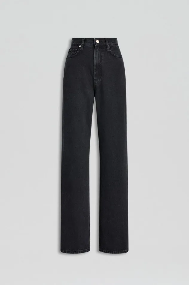 Denim Women Scanlan Theodore DENIM DRAPE LEG JEAN Washedblackg Denim Women Scanlan Theodore DENIM DRAPE LEG JEAN Washedblackg