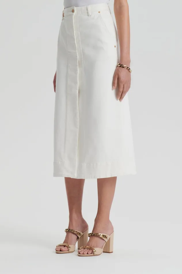 Denim Women Scanlan Theodore DENIM SKIRT Natural115 Denim Women Scanlan Theodore DENIM SKIRT Natural115