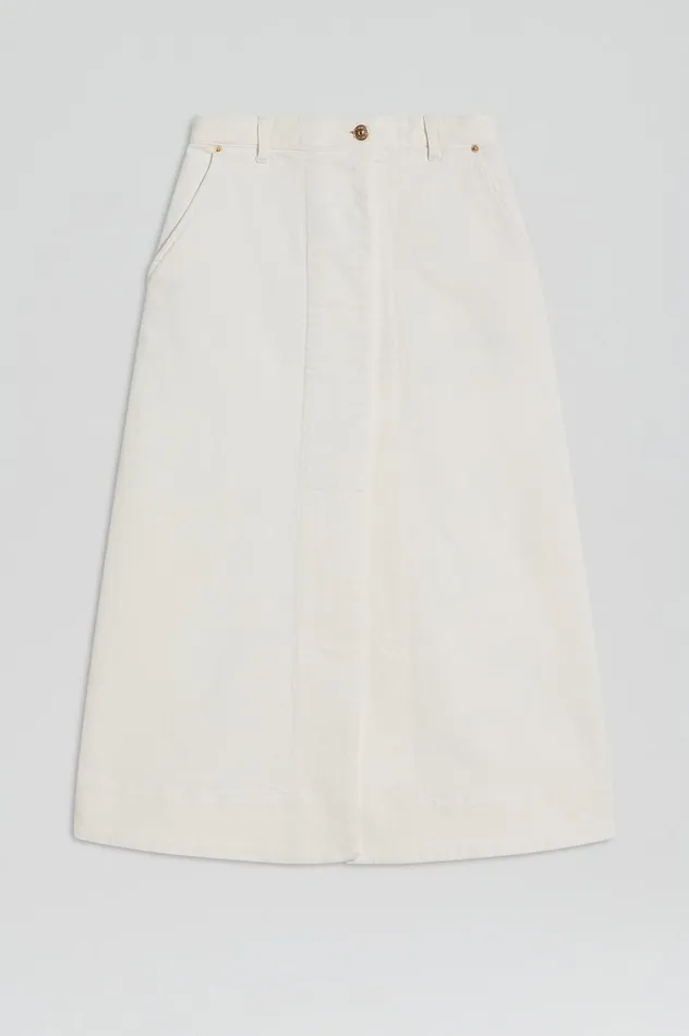 Denim Women Scanlan Theodore DENIM SKIRT Natural115 Denim Women Scanlan Theodore DENIM SKIRT Natural115