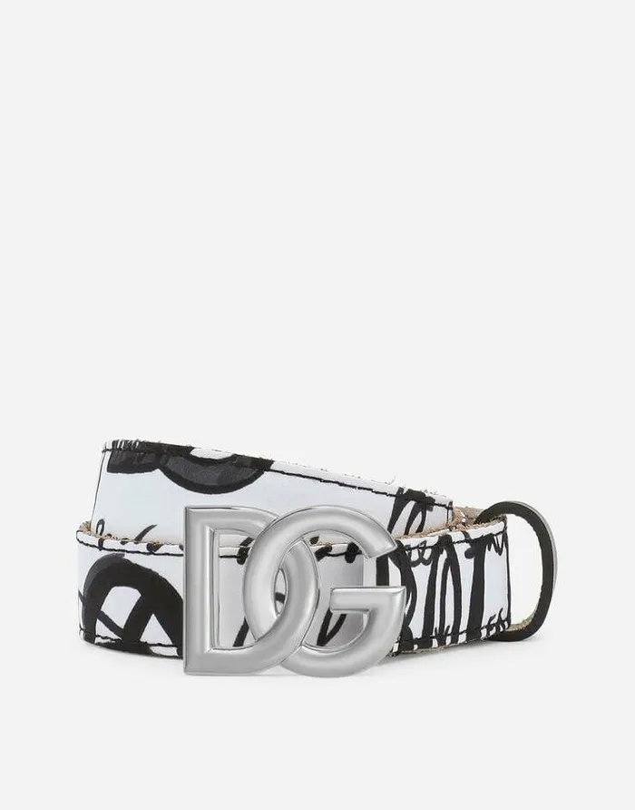 Dolce and Gabbana Accessories Children DG Logo Belt Multicolor