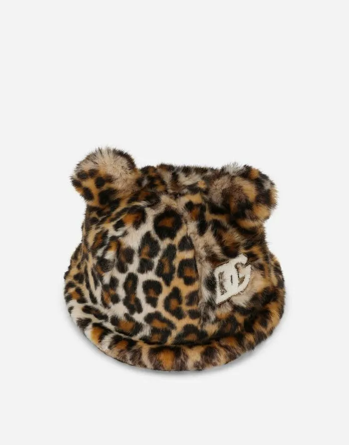 Dolce and Gabbana Accessories Children Faux Fur Bucket Hat Multicolor Dolce and Gabbana Accessories Children Faux Fur Bucket Hat Multicolor