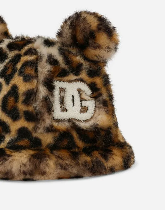 Dolce and Gabbana Accessories Children Faux Fur Bucket Hat Multicolor Dolce and Gabbana Accessories Children Faux Fur Bucket Hat Multicolor