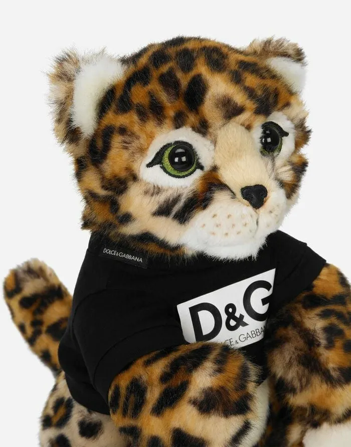 Dolce and Gabbana Accessories Children Leopard Mascot Soft Toy Multicolor Dolce and Gabbana Accessories Children Leopard Mascot Soft Toy Multicolor