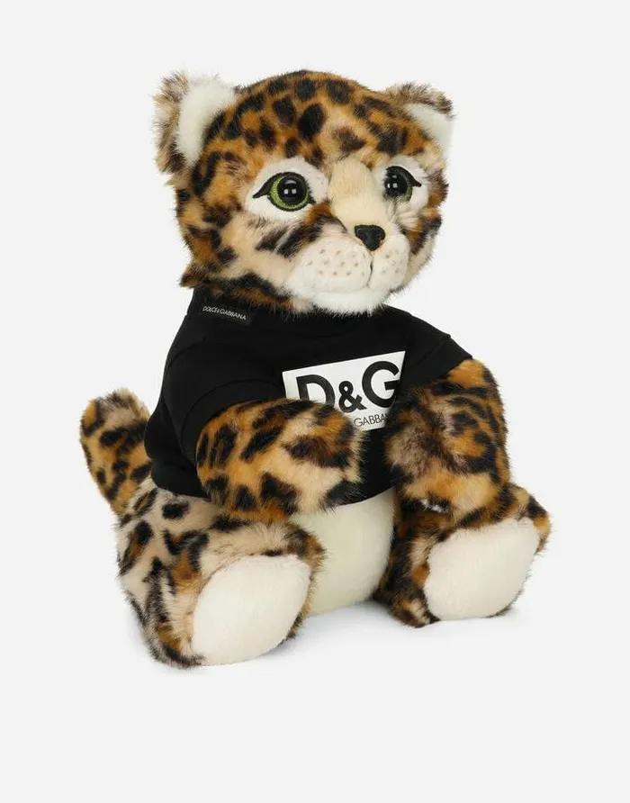 Dolce and Gabbana Accessories Children Leopard Mascot Soft Toy Multicolor Dolce and Gabbana Accessories Children Leopard Mascot Soft Toy Multicolor