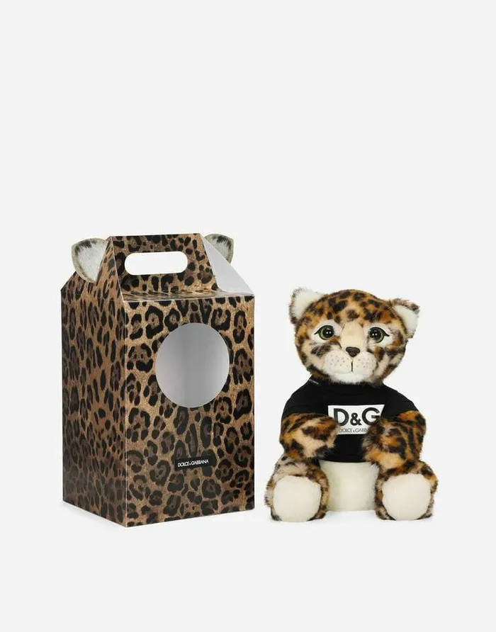 Dolce and Gabbana Accessories Children Leopard Mascot Soft Toy Multicolor Dolce and Gabbana Accessories Children Leopard Mascot Soft Toy Multicolor
