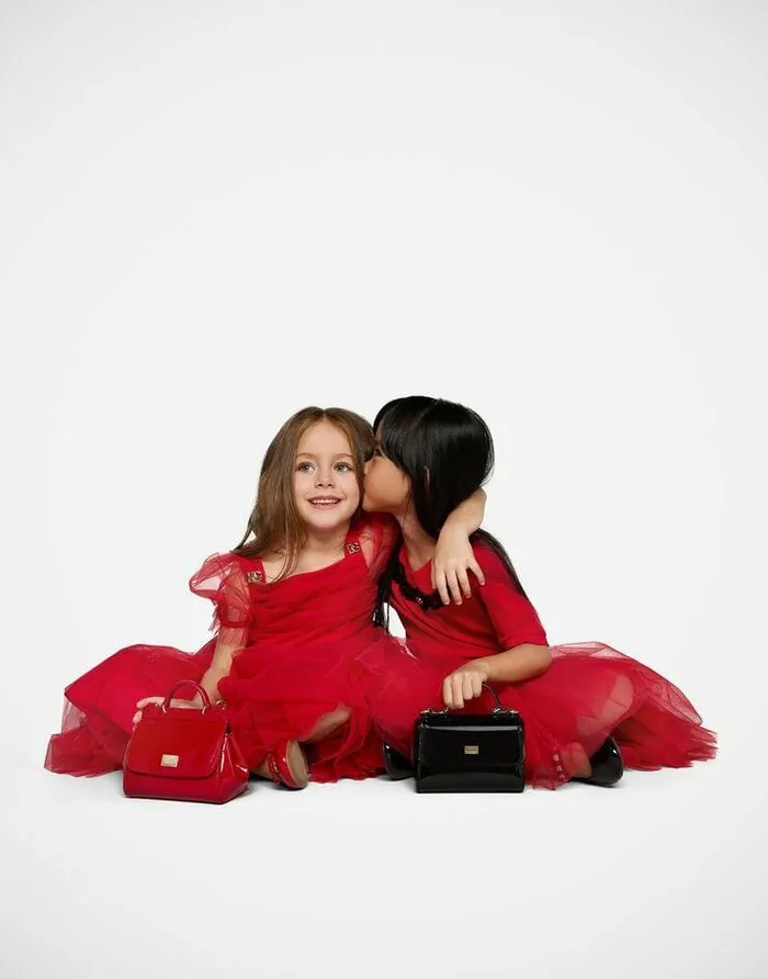 Dolce and Gabbana Accessories Children Patent Leather Mini Sicily Bag Red Dolce and Gabbana Accessories Children Patent Leather Mini Sicily Bag Red