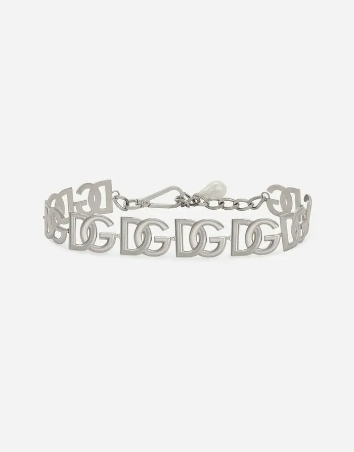 Dolce and Gabbana Belts Women KIM DOLCEandGABBANA Chain Belt With DG Multilogo Silver Dolce and Gabbana Belts Women KIM DOLCEandGABBANA Chain Belt With DG Multilogo Silver