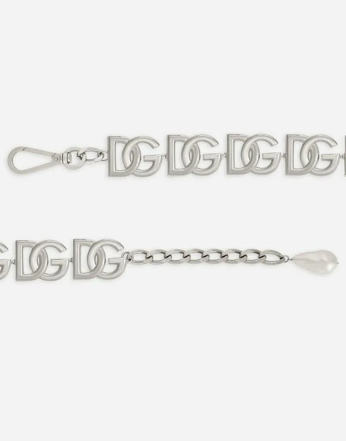 Dolce and Gabbana Belts Women KIM DOLCEandGABBANA Chain Belt With DG Multilogo Silver Dolce and Gabbana Belts Women KIM DOLCEandGABBANA Chain Belt With DG Multilogo Silver