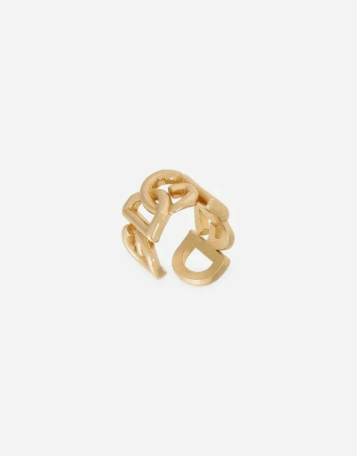 Dolce and Gabbana Bijoux Women Ear Cuff Earrings With DG Logo Gold Dolce and Gabbana Bijoux Women Ear Cuff Earrings With DG Logo Gold