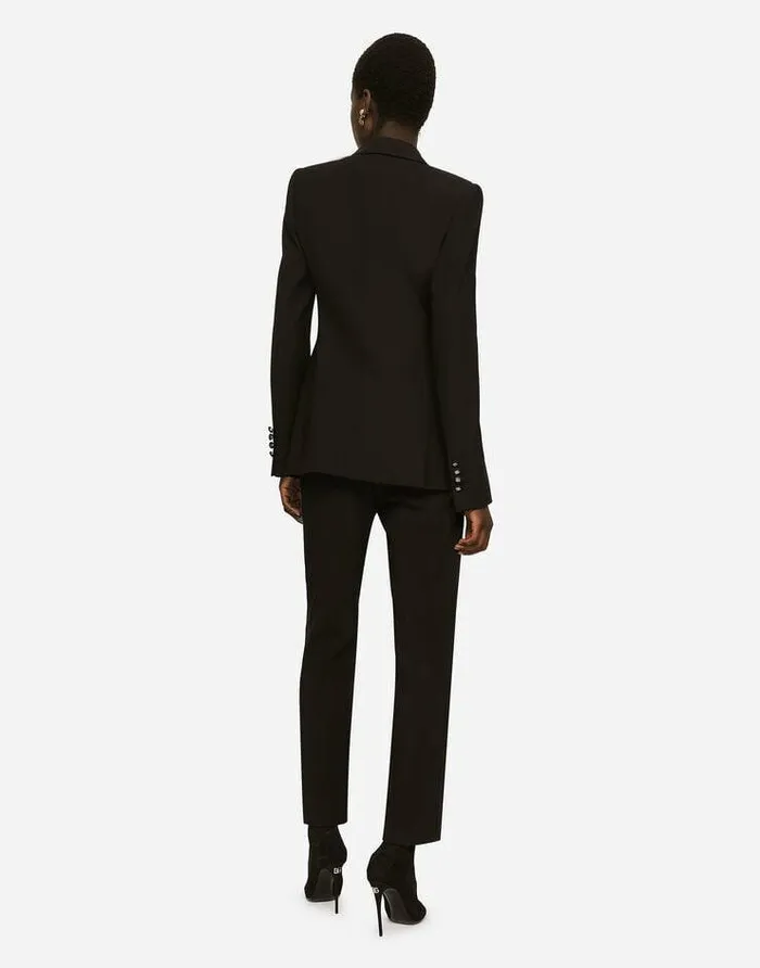 Dolce and Gabbana Blazers Women Satin And Duchesse Tuxedo Jacket Black Dolce and Gabbana Blazers Women Satin And Duchesse Tuxedo Jacket Black