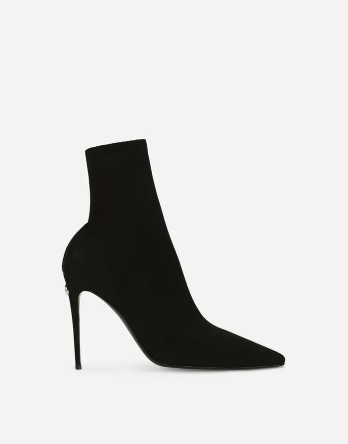 Dolce and Gabbana Boots And Booties Women KIM DOLCEandGABBANA Stretch Jersey Ankle Boots Black Dolce and Gabbana Boots And Booties Women KIM DOLCEandGABBANA Stretch Jersey Ankle Boots Black
