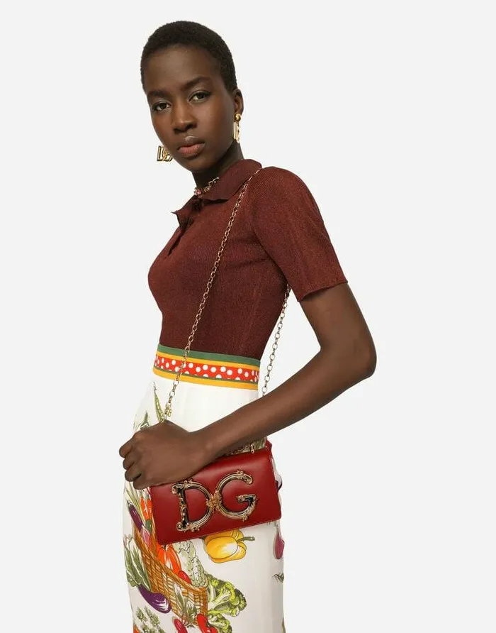 Dolce and Gabbana Clutches Mini And Micro Bags Women Calfskin DG Girls Phone Bag Red Dolce and Gabbana Clutches Mini And Micro Bags Women Calfskin DG Girls Phone Bag Red