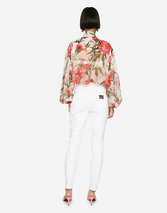 Dolce and Gabbana Denim Women White Denim Audrey Jeans Multicolor Dolce and Gabbana Denim Women White Denim Audrey Jeans Multicolor