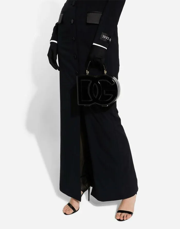 Dolce and Gabbana DG Logo Bag Women DG Logo Bag Box Handbag Black Dolce and Gabbana DG Logo Bag Women DG Logo Bag Box Handbag Black