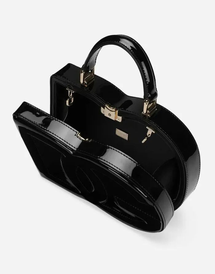 Dolce and Gabbana DG Logo Bag Women DG Logo Bag Box Handbag Black Dolce and Gabbana DG Logo Bag Women DG Logo Bag Box Handbag Black