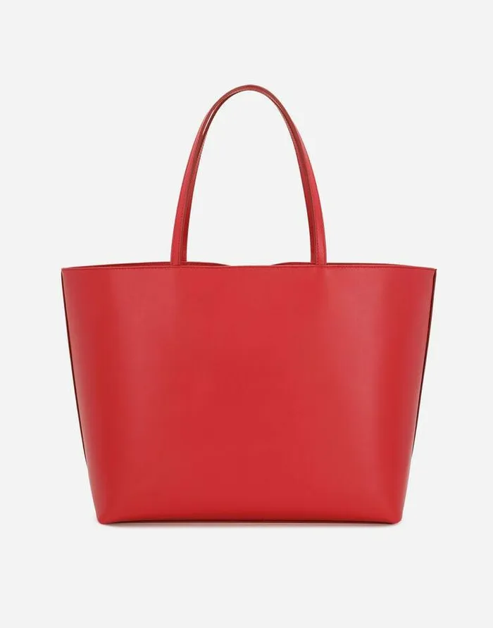 Dolce and Gabbana DG Logo Bag Women Medium DG Logo Shopper Red