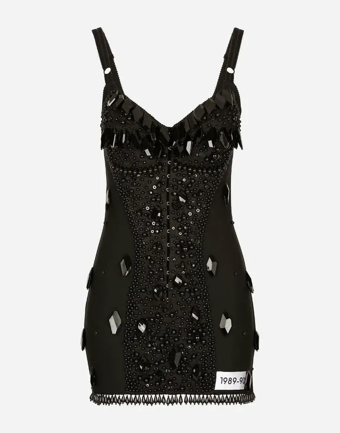 Dolce and Gabbana Dresses Women KIM DOLCEandGABBANA Embroidered Minidress Black Dolce and Gabbana Dresses Women KIM DOLCEandGABBANA Embroidered Minidress Black
