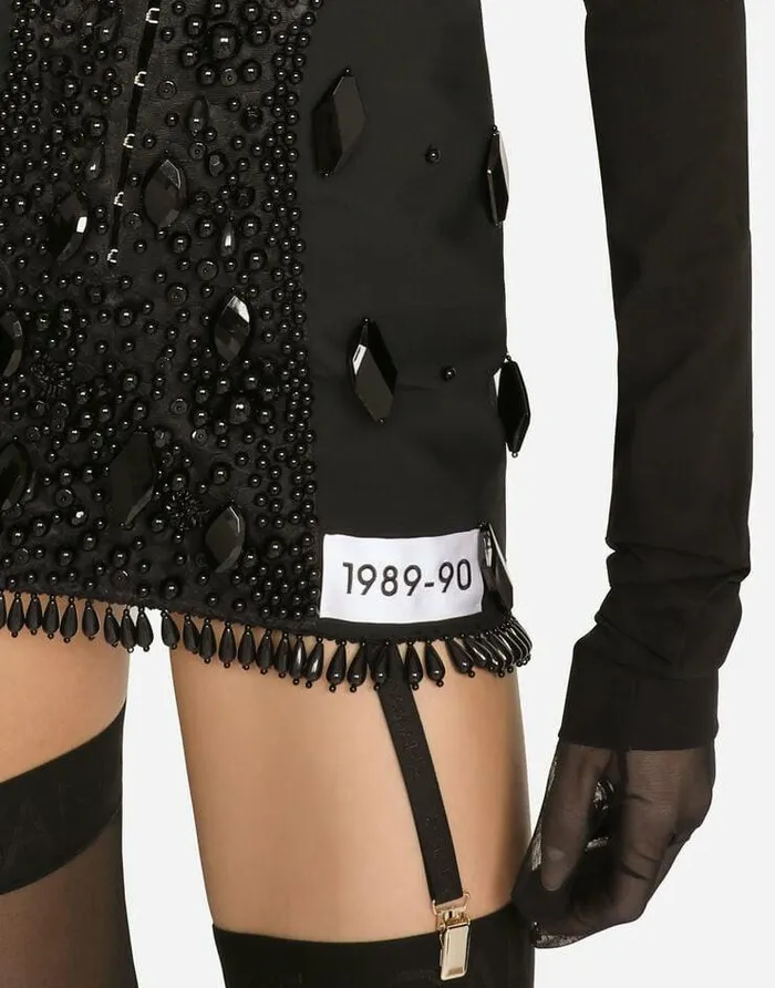 Dolce and Gabbana Dresses Women KIM DOLCEandGABBANA Embroidered Minidress Black Dolce and Gabbana Dresses Women KIM DOLCEandGABBANA Embroidered Minidress Black
