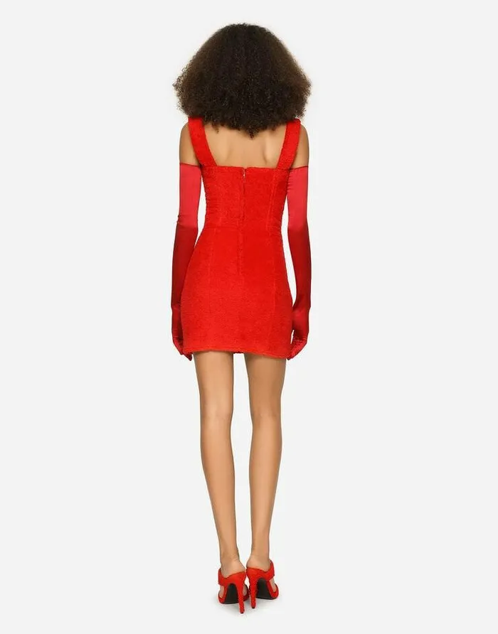 Dolce and Gabbana Dresses Women KIM DOLCEandGABBANA Terrycloth Minidress Red Dolce and Gabbana Dresses Women KIM DOLCEandGABBANA Terrycloth Minidress Red