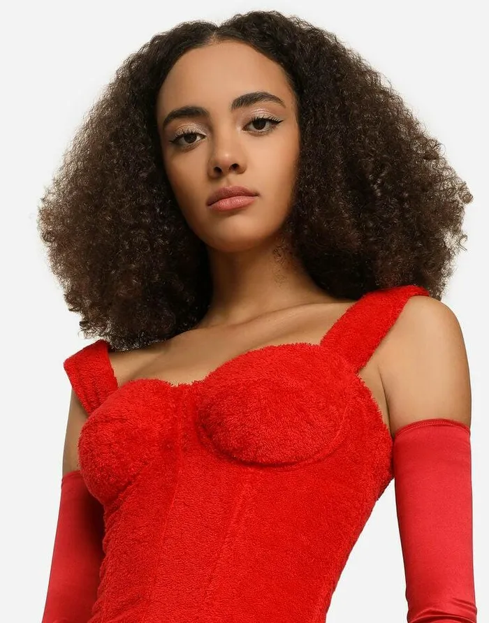 Dolce and Gabbana Dresses Women KIM DOLCEandGABBANA Terrycloth Minidress Red Dolce and Gabbana Dresses Women KIM DOLCEandGABBANA Terrycloth Minidress Red