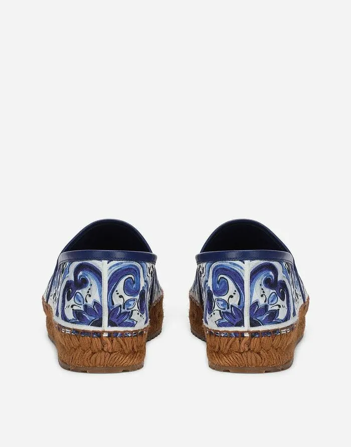Dolce and Gabbana Flat Women Printed Brocade Fabric Espadrilles Multicolor Dolce and Gabbana Flat Women Printed Brocade Fabric Espadrilles Multicolor