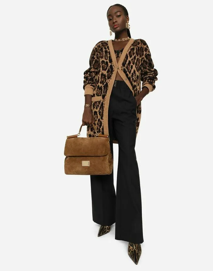Dolce and Gabbana Handbags Women Large Sicily Soft Handbag Beige