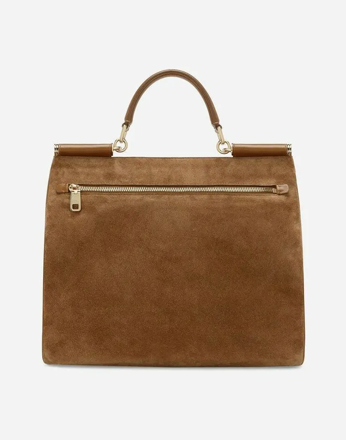 Dolce and Gabbana Handbags Women Large Sicily Soft Handbag Beige