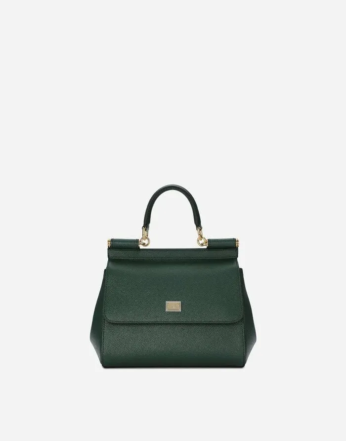 Dolce and Gabbana Handbags Women Medium Sicily Handbag Green