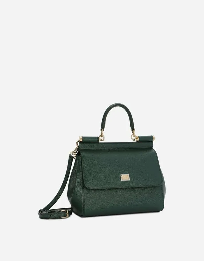 Dolce and Gabbana Handbags Women Medium Sicily Handbag Green