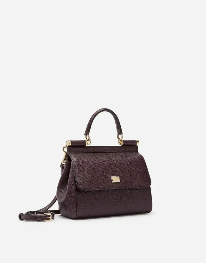 Dolce and Gabbana Handbags Women Medium Sicily Handbag Purple Dolce and Gabbana Handbags Women Medium Sicily Handbag Purple