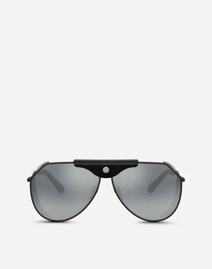Dolce and Gabbana Icons Men Panama Sunglasses Black