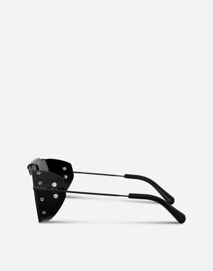 Dolce and Gabbana Icons Men Panama Sunglasses Black Dolce and Gabbana Icons Men Panama Sunglasses Black