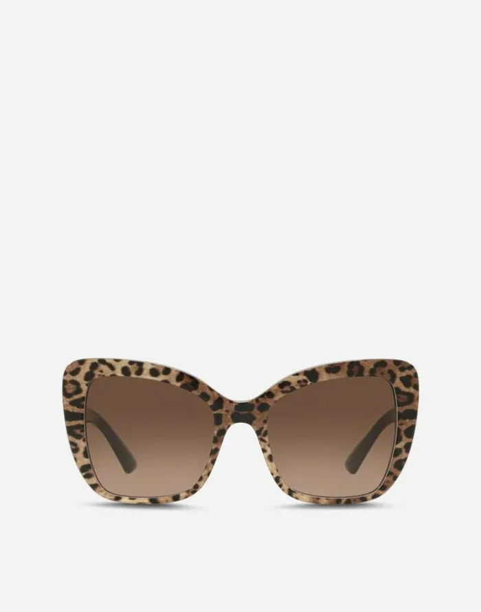 Dolce and Gabbana Icons Women Print Family Sunglasses Leo Print