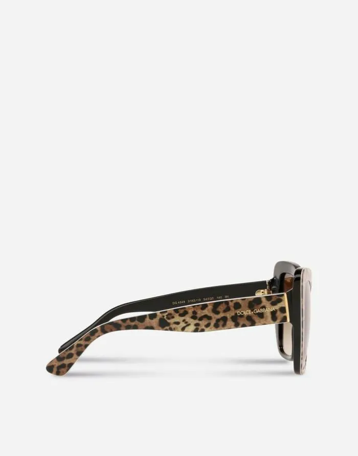 Dolce and Gabbana Icons Women Print Family Sunglasses Leo Print Dolce and Gabbana Icons Women Print Family Sunglasses Leo Print