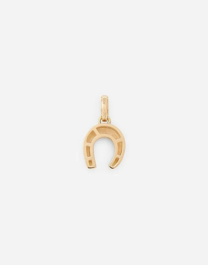 Dolce and Gabbana Necklaces Men Good Luck Yellow Gold Charm Yellow Gold