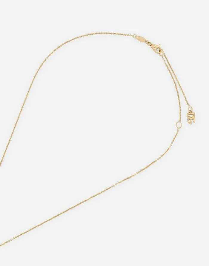 Dolce and Gabbana Necklaces Women Anna Pendant In Yellow Gold 18kt With Citrine Quartzes Gold Dolce and Gabbana Necklaces Women Anna Pendant In Yellow Gold 18kt With Citrine Quartzes Gold