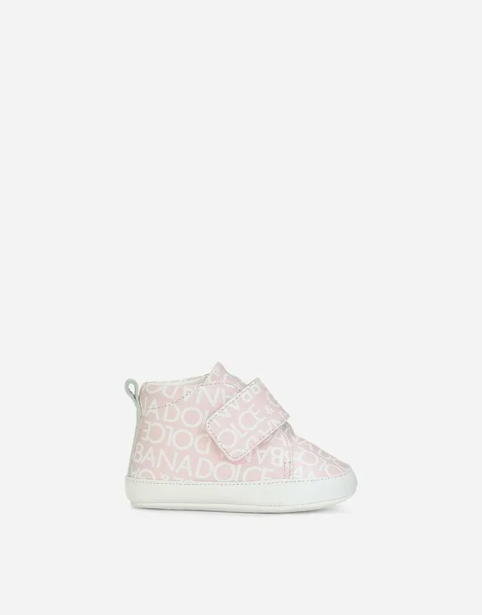 Dolce and Gabbana Newborn Boys039 Shoes 1620 Children Printed Nappa Leather Midtop Sneakers Pink Dolce and Gabbana Newborn Boys039 Shoes 1620 Children Printed Nappa Leather Midtop Sneakers Pink