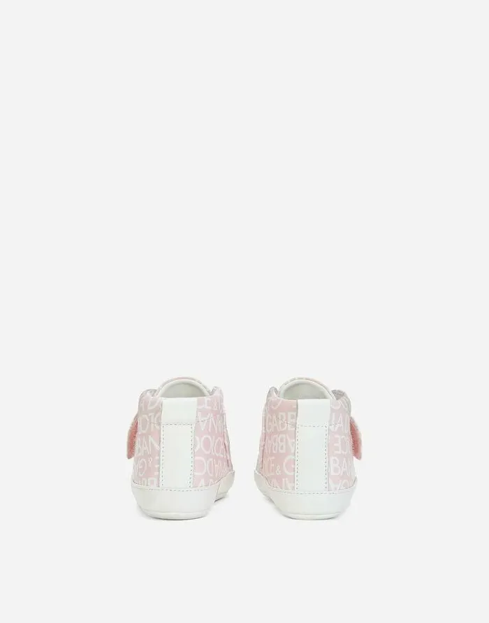 Dolce and Gabbana Newborn Boys039 Shoes 1620 Children Printed Nappa Leather Midtop Sneakers Pink Dolce and Gabbana Newborn Boys039 Shoes 1620 Children Printed Nappa Leather Midtop Sneakers Pink