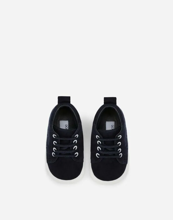 Dolce and Gabbana Newborn Boys039 Shoes 1620 Children Suede Sneakers With DG Logo Embroidery Multicolor