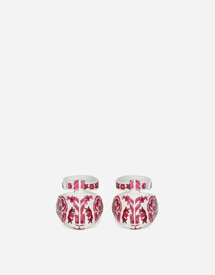 Dolce and Gabbana Newborn Girls039 Shoes 1620 Children Printed Nappa Leather Ballet Flats Multicolor Dolce and Gabbana Newborn Girls039 Shoes 1620 Children Printed Nappa Leather Ballet Flats Multicolor