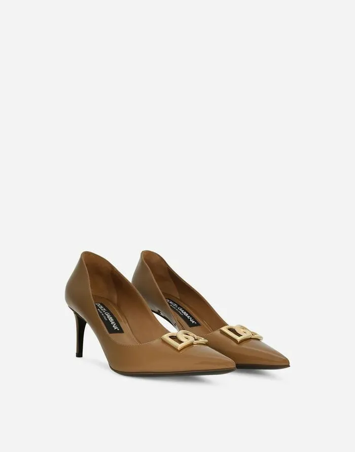 Dolce and Gabbana Pumps And Slingback Women Calfskin Pumps Brown Dolce and Gabbana Pumps And Slingback Women Calfskin Pumps Brown