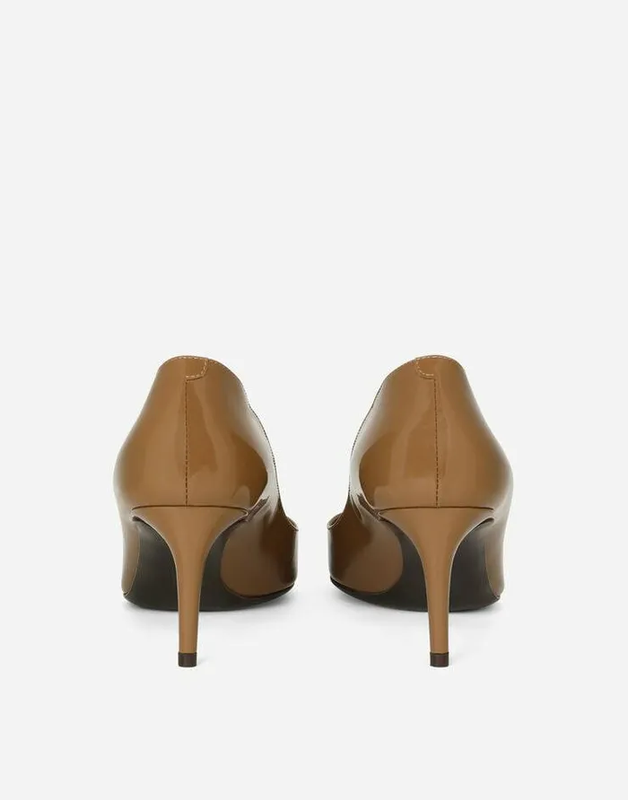 Dolce and Gabbana Pumps And Slingback Women Calfskin Pumps Brown Dolce and Gabbana Pumps And Slingback Women Calfskin Pumps Brown