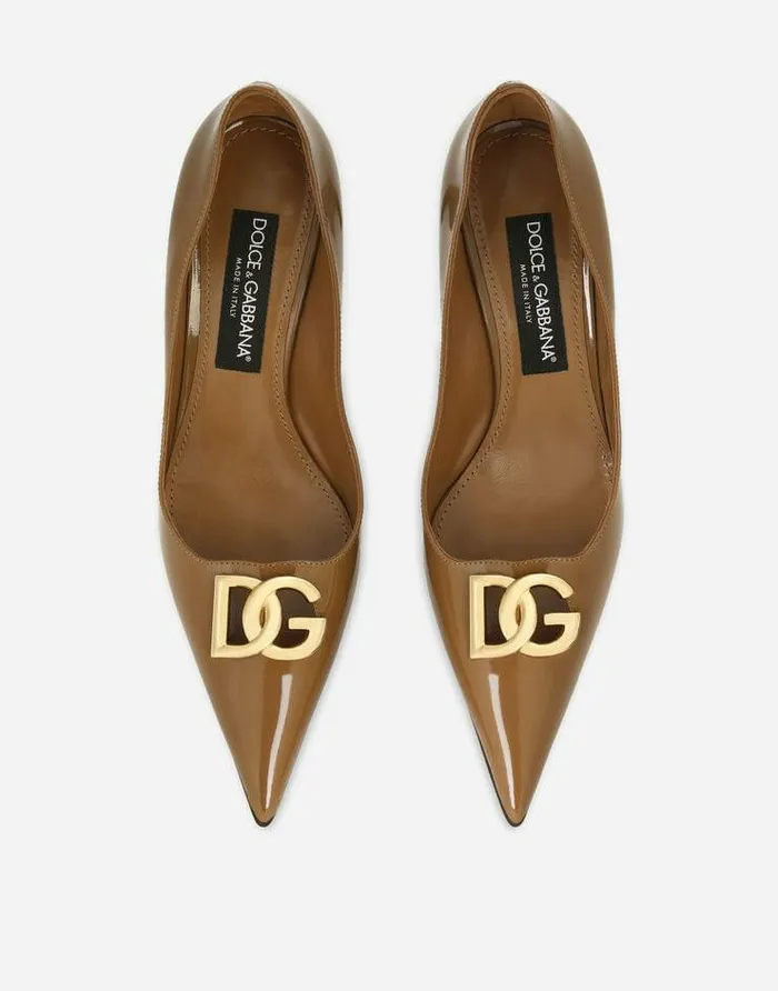 Dolce and Gabbana Pumps And Slingback Women Calfskin Pumps Brown Dolce and Gabbana Pumps And Slingback Women Calfskin Pumps Brown